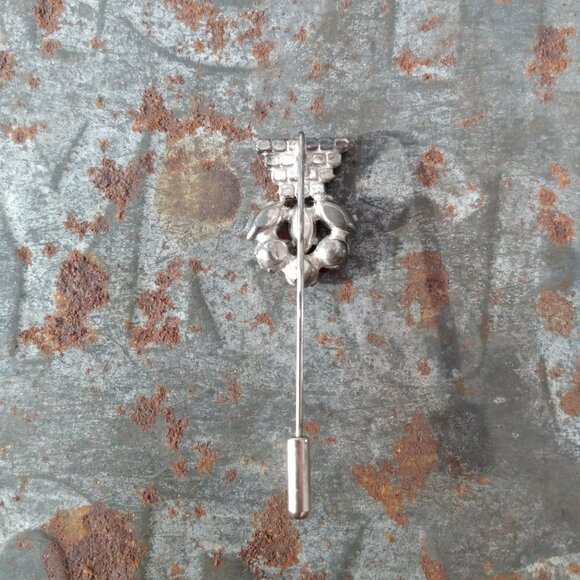 Vintage Austrian Crystal Stickpin Brooch by Continental on Original Card - Picture 10 of 15
